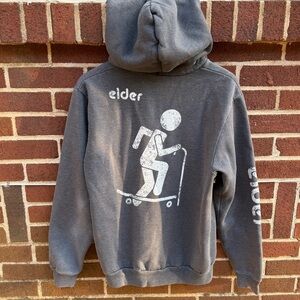American Apparel ‘Elder’ Hoodie with Skateboard Graphic Size L